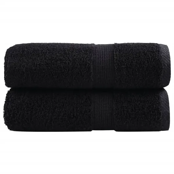 Serviettes d'invité de qualité supérieure SOLUND 2 pcs noir