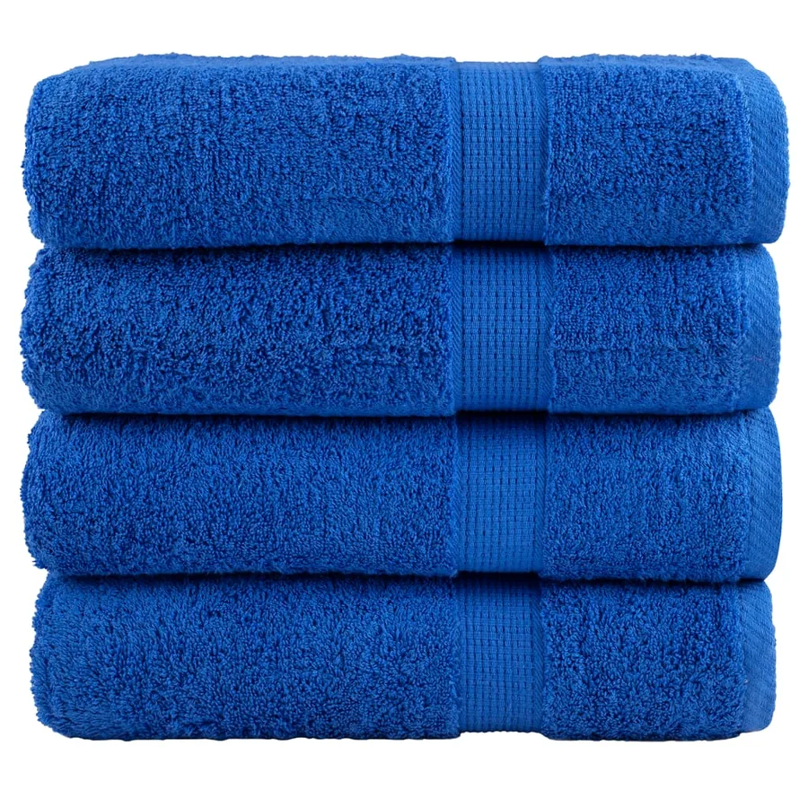 Essuie-mains de qualité supérieure SOLUND 4 pcs bleu 600 g/m²