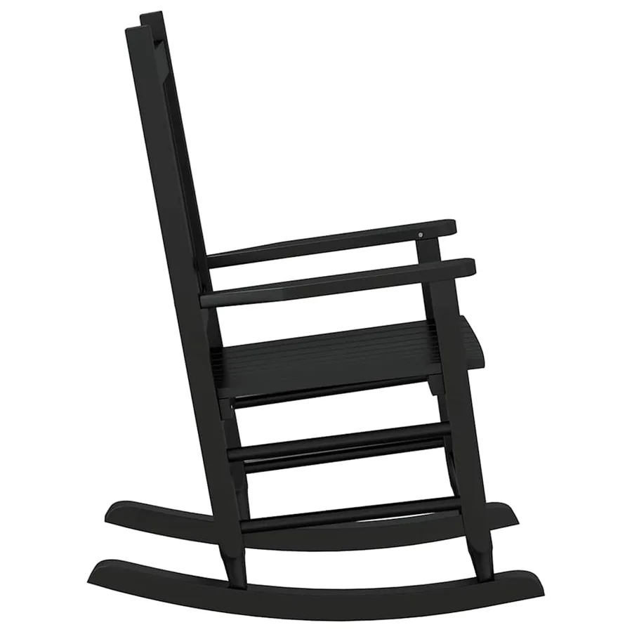 Chaises à bascule enfants lot de 2 noir bois de peuplier massif - 5