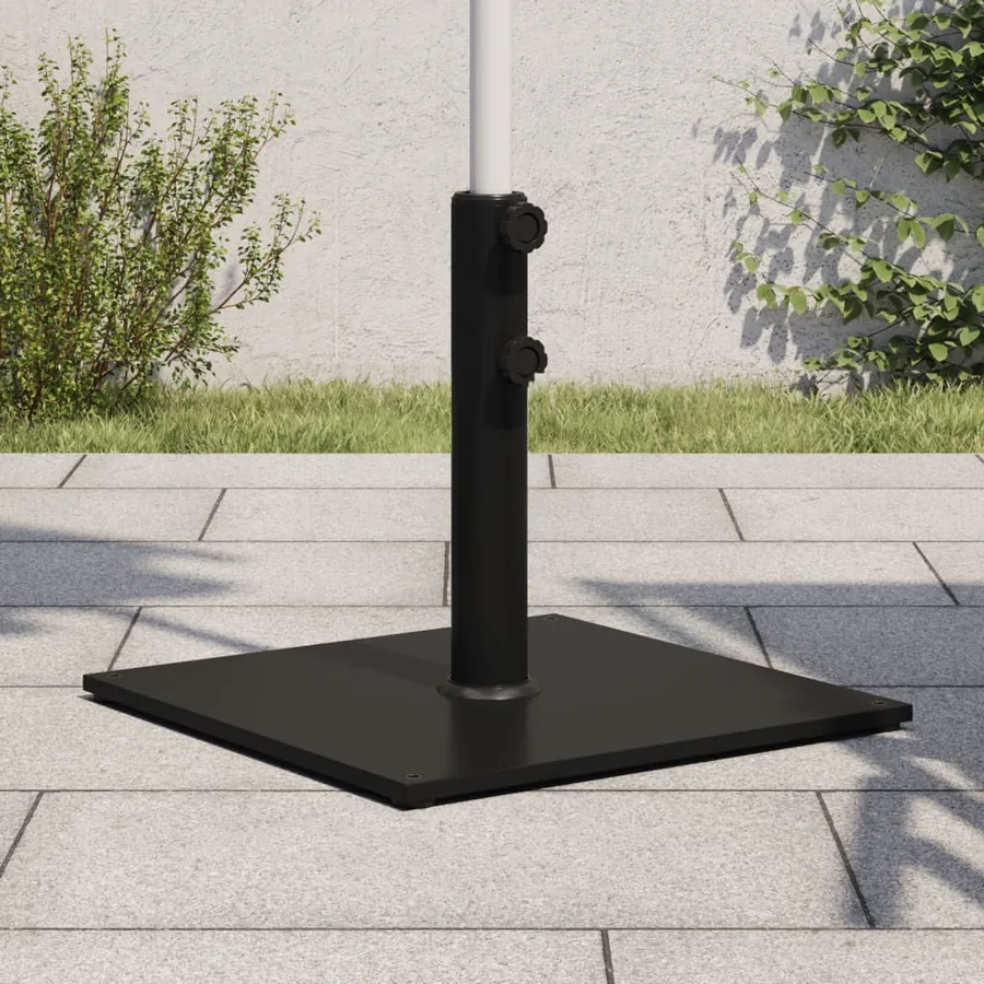 Base de parasol pour mâts Ø32/38/48 mm 17 kg carré
