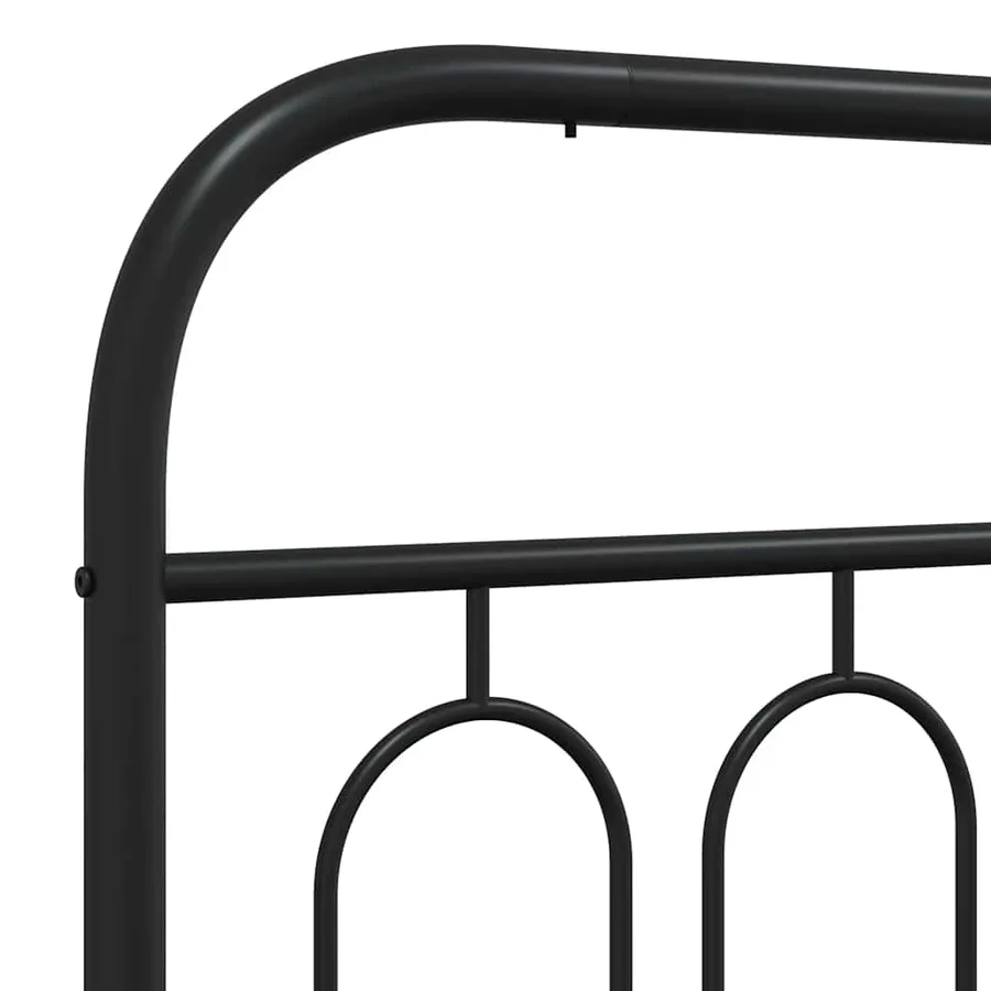 Tête de lit de remplacement métal noir 200 cm - 5