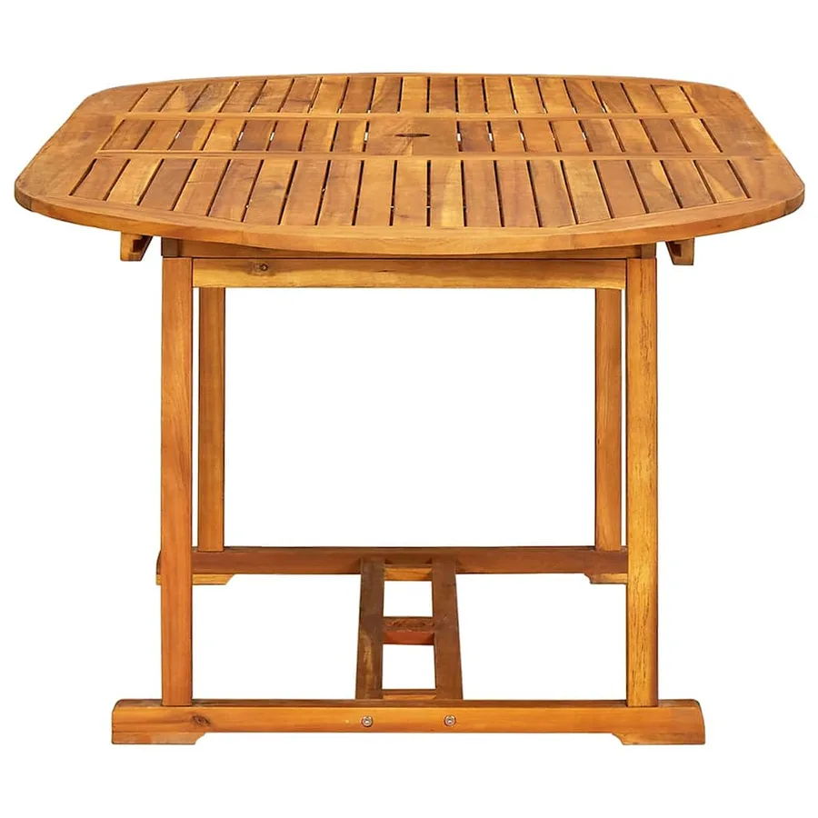 Ensemble à manger de jardin 5pcs bois d'acacia solide textilène - 5