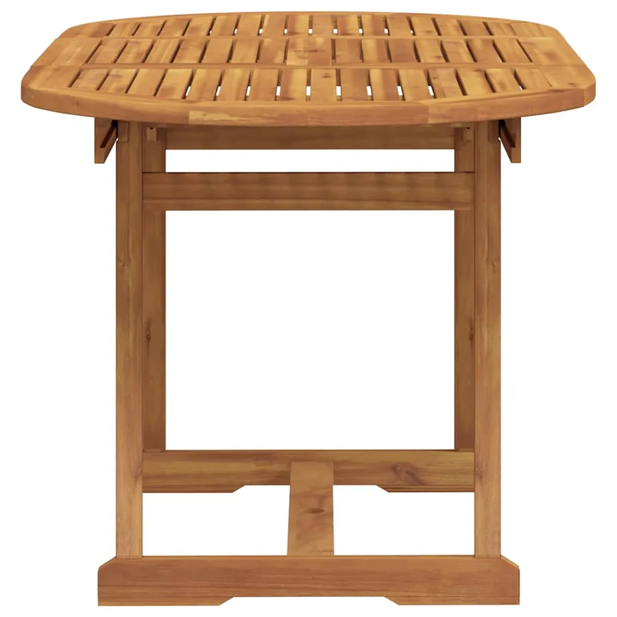 Ensemble à Manger de jardin 7pcs bois d'acacia solide textilène - 5