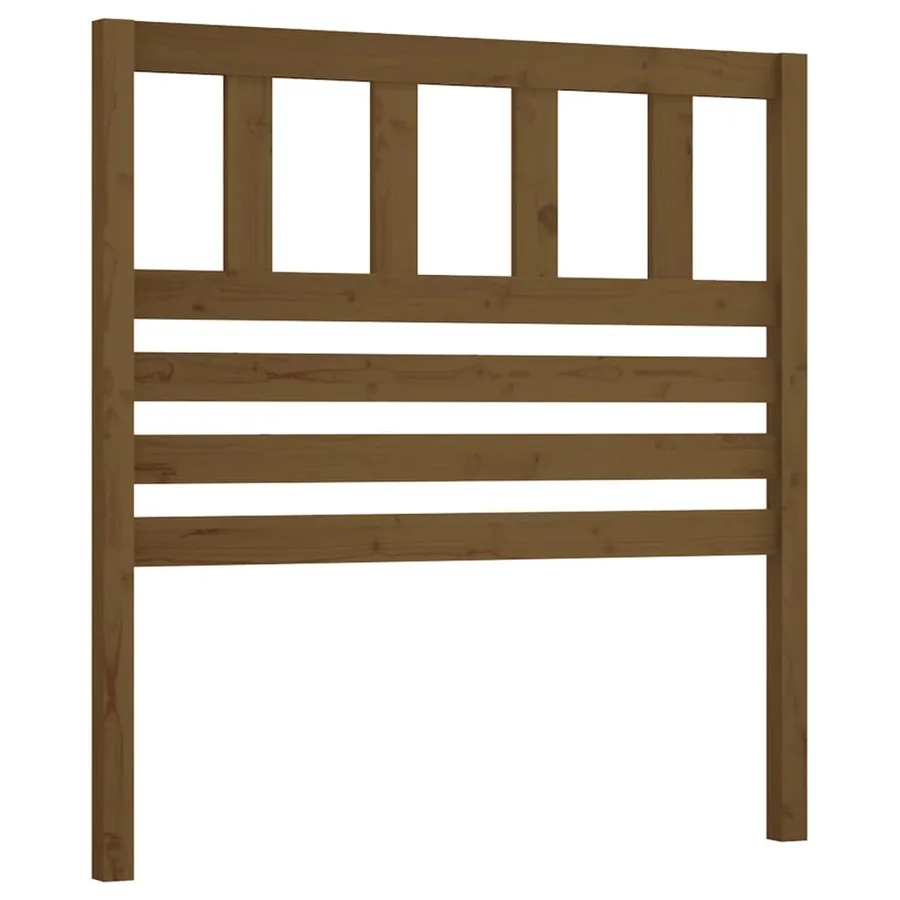 Tête de lit Marron miel 81x4x100 cm Bois massif de pin - 2