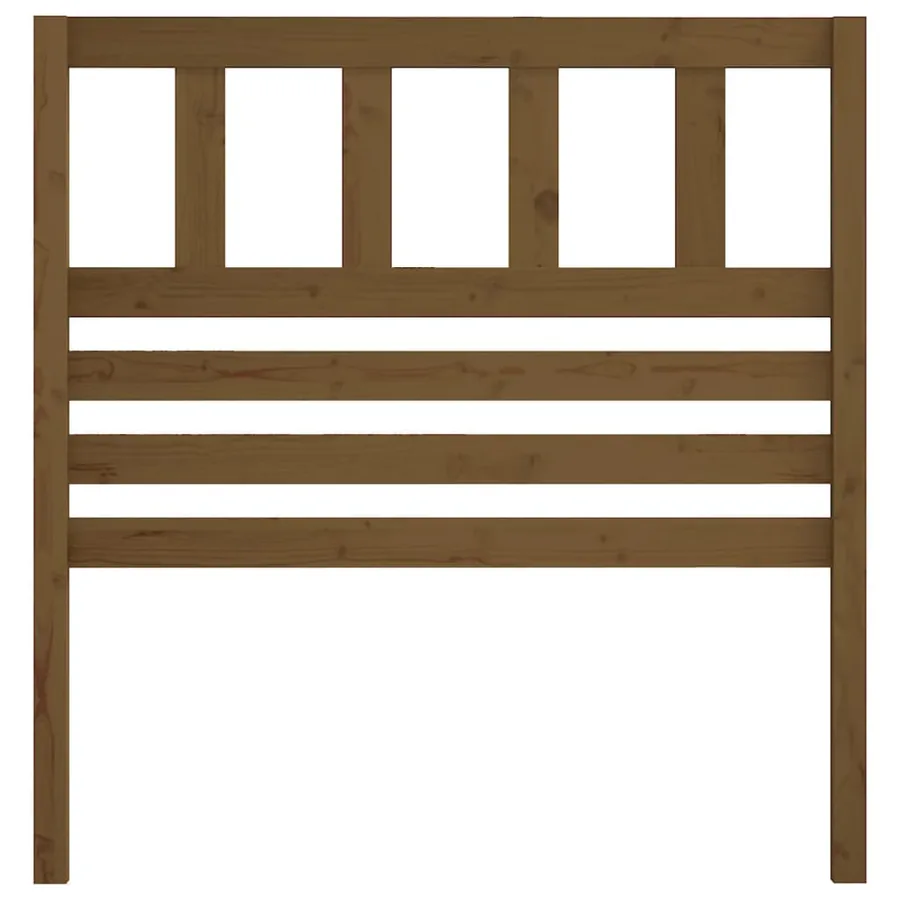 Tête de lit Marron miel 81x4x100 cm Bois massif de pin - 4