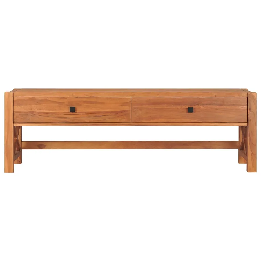 Meuble TV 140x40x45 cm Bois de teck - 3