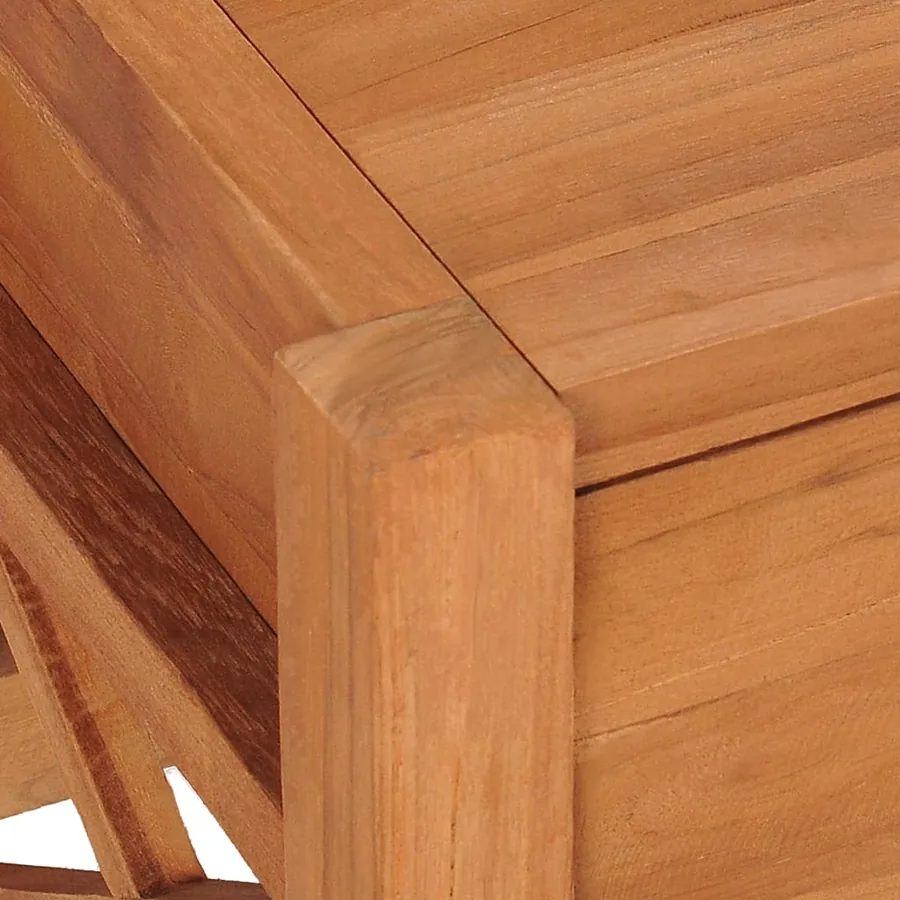 Meuble TV 140x40x45 cm Bois de teck - 7