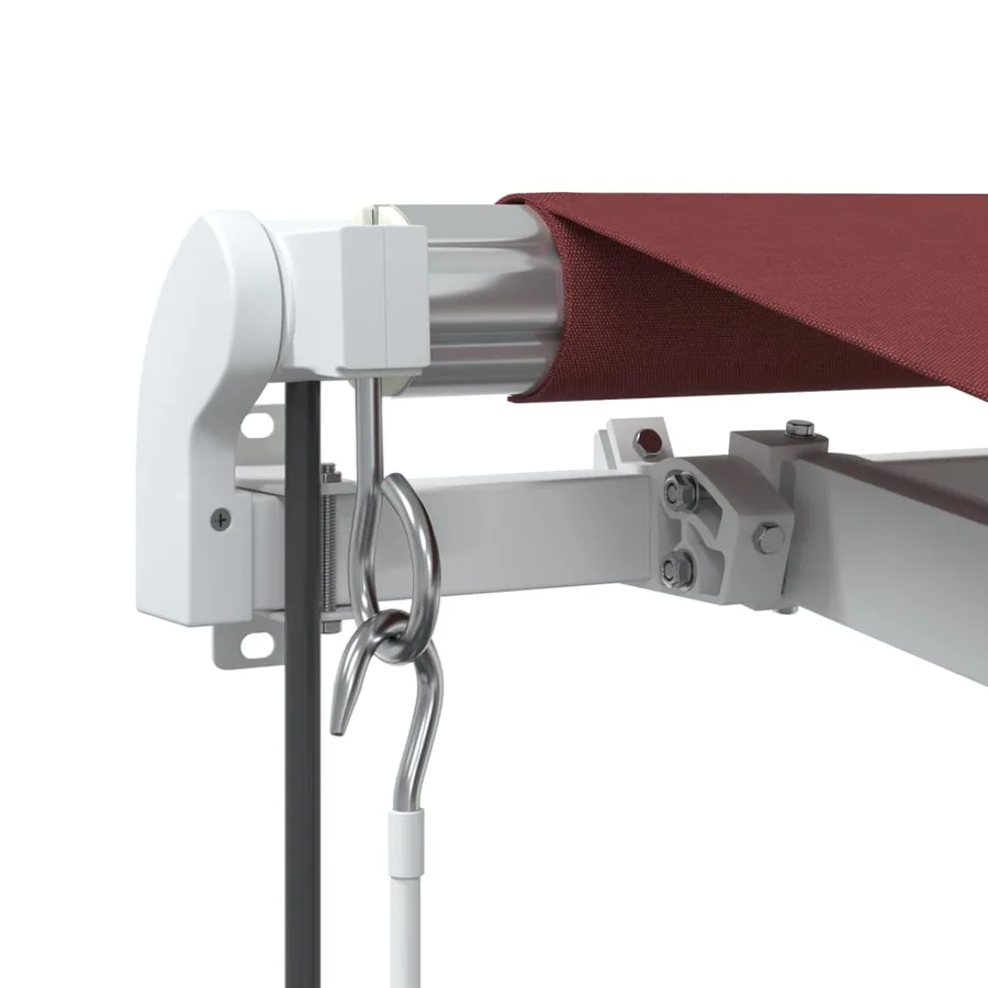 Auvent rétractable automatique avec LED bordeaux 500x350 cm - 7