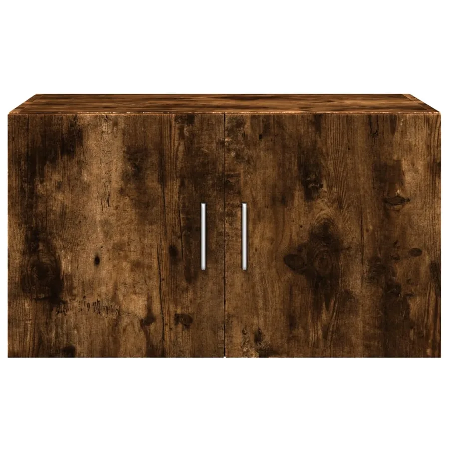 Armoire murale chêne fumé 70x42,5x40 cm bois d'ingénierie - 4