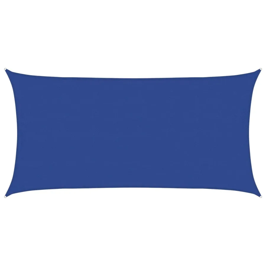 Voile d'ombrage 160 g/m² rectangulaire bleu 4x7 m PEHD - 2