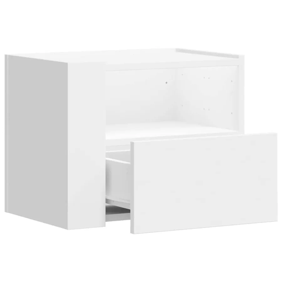 Tables de chevet murales 2 pcs blanc 45x30x35 cm - 7