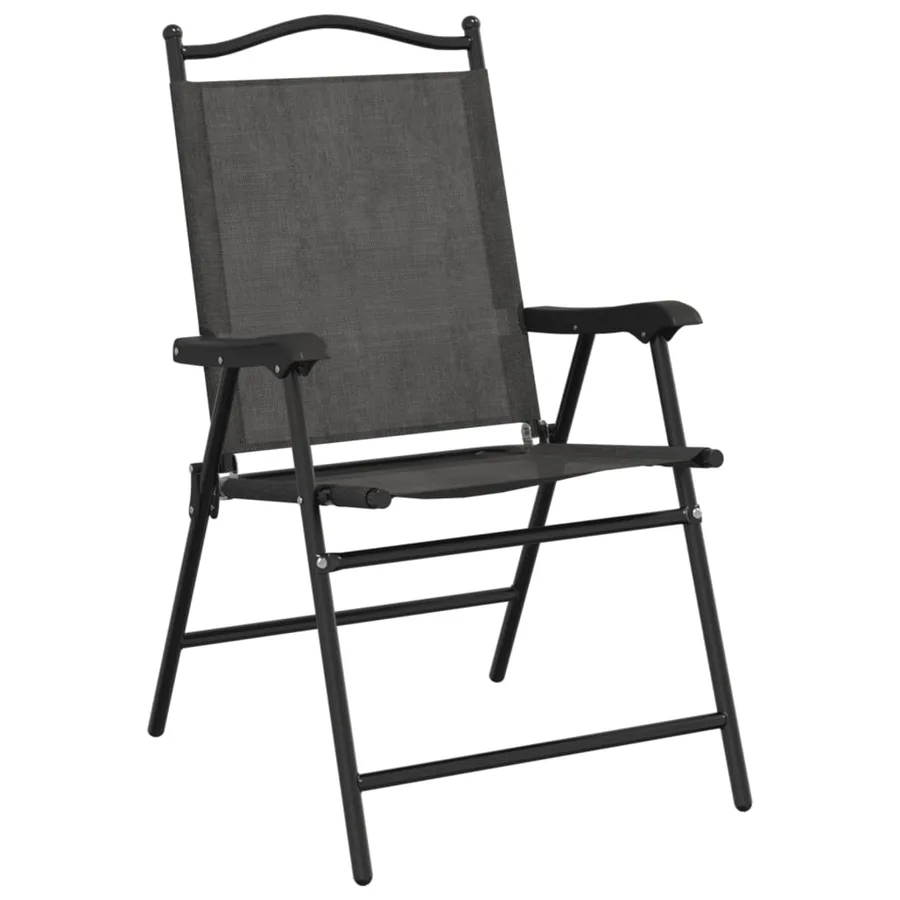 Chaises de jardin pliables lot de 8 en acier et textilène - 3