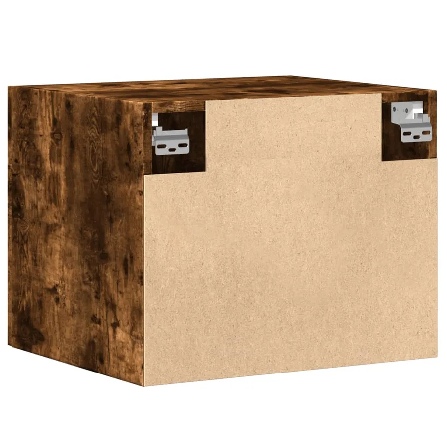 Armoire murale chêne fumé 50x42,5x40 cm bois d'ingénierie - 6