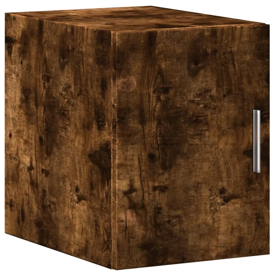 Armoire murale chêne fumé 30x42,5x40 cm bois d'ingénierie - 2