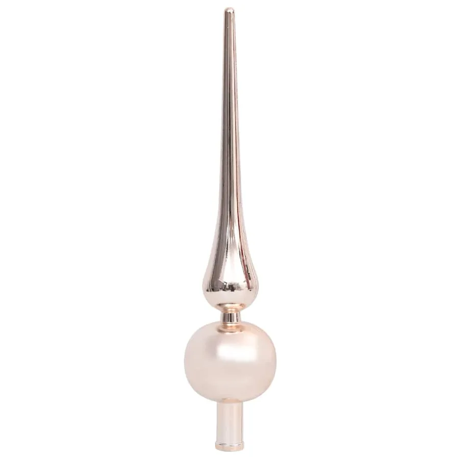 Demi-arbre de Noël artificiel pré-éclairé et boules blanc 240cm - 13