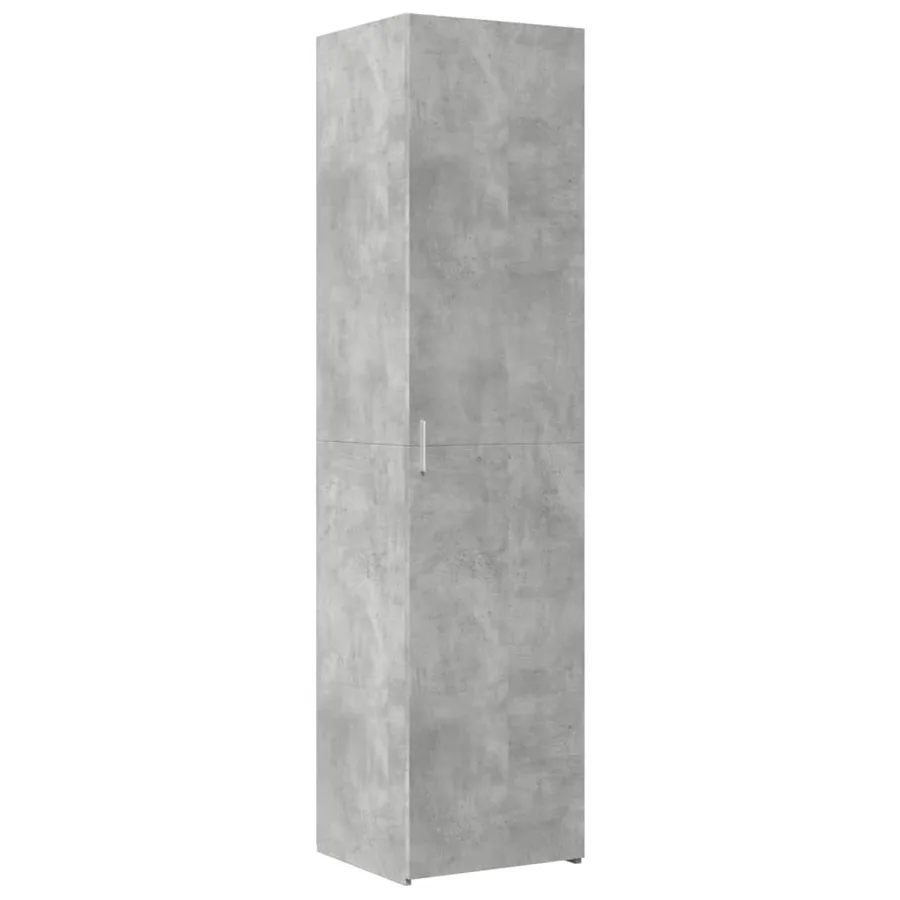 Armoire de rangement mince gris béton 45x42,5x225 cm - 6