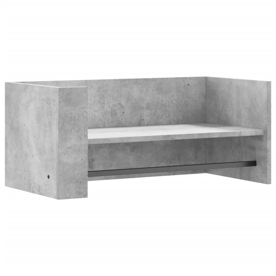 Étagère murale gris béton 70,5x35x30,5 cm bois d'ingénierie - 2