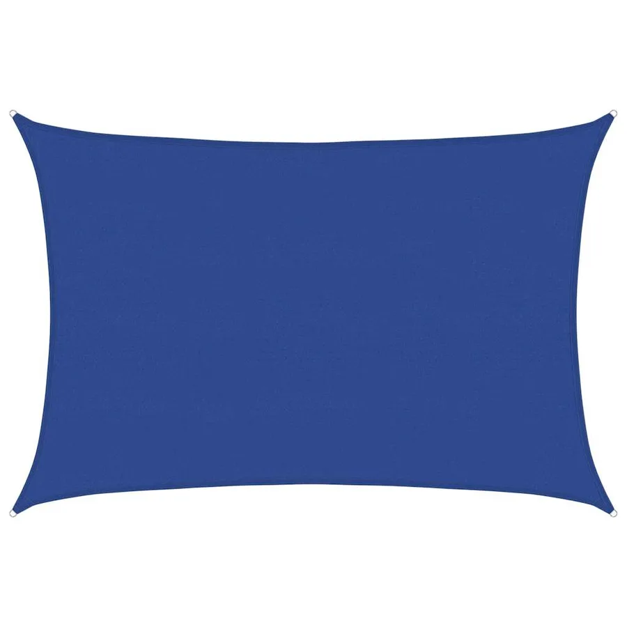 Voile d'ombrage 160 g/m² rectangulaire bleu 5x7 m PEHD - 2