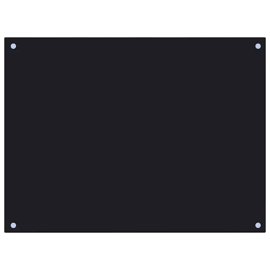 Dosserets de cuisine 2 pcs noir 80x60 cm verre trempé - 4
