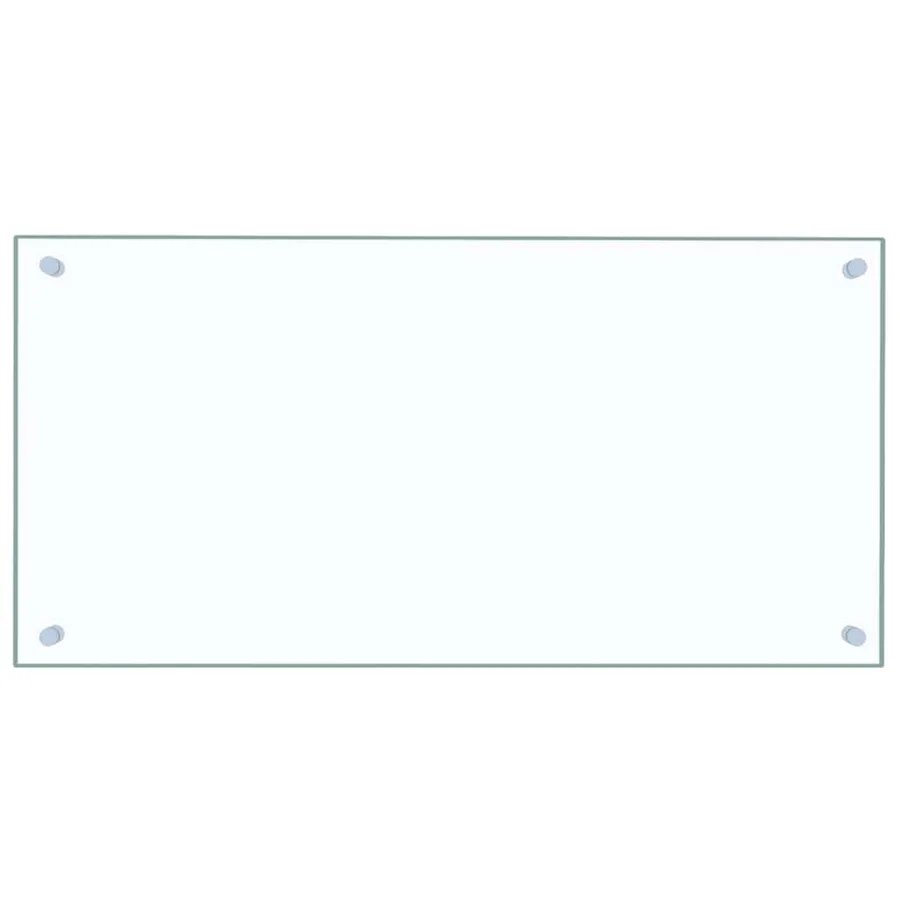 Dosserets de cuisine 2 pcs transparent 80x40 cm verre trempé - 4