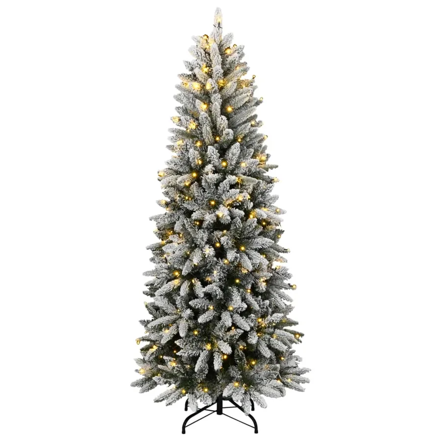 Sapin de Noël artificiel 300 LED et neige floquée 180 cm - 2