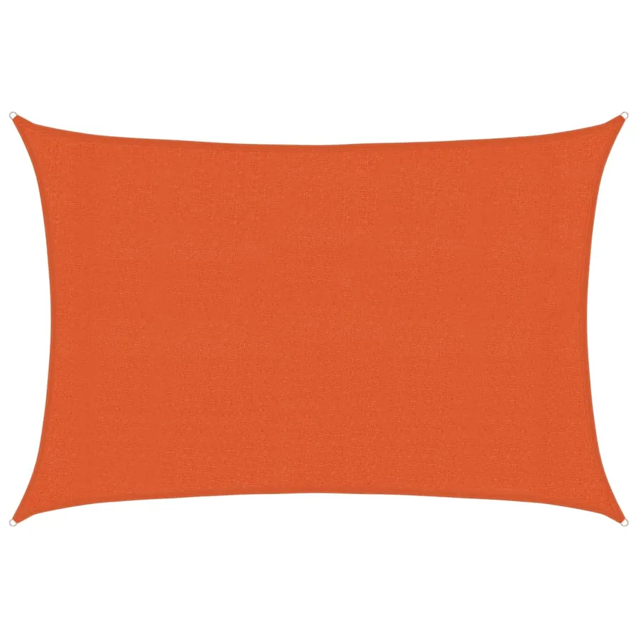 Voile d'ombrage 160 g/m² rectangulaire orange 3x5 m PEHD - 2