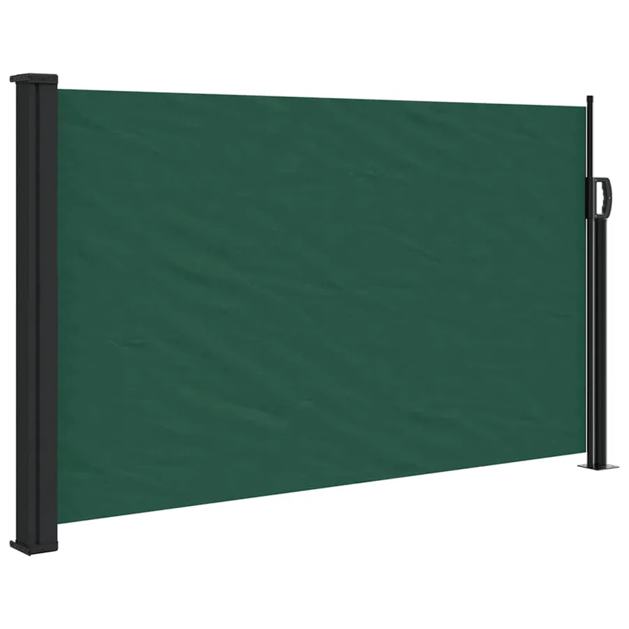 Auvent latéral rétractable vert foncé 120x500 cm - 2