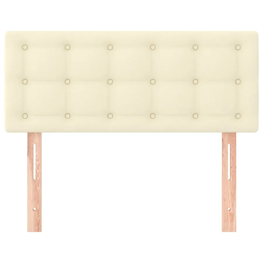 Tête de lit Crème 100x5x78/88 cm Similicuir - 3