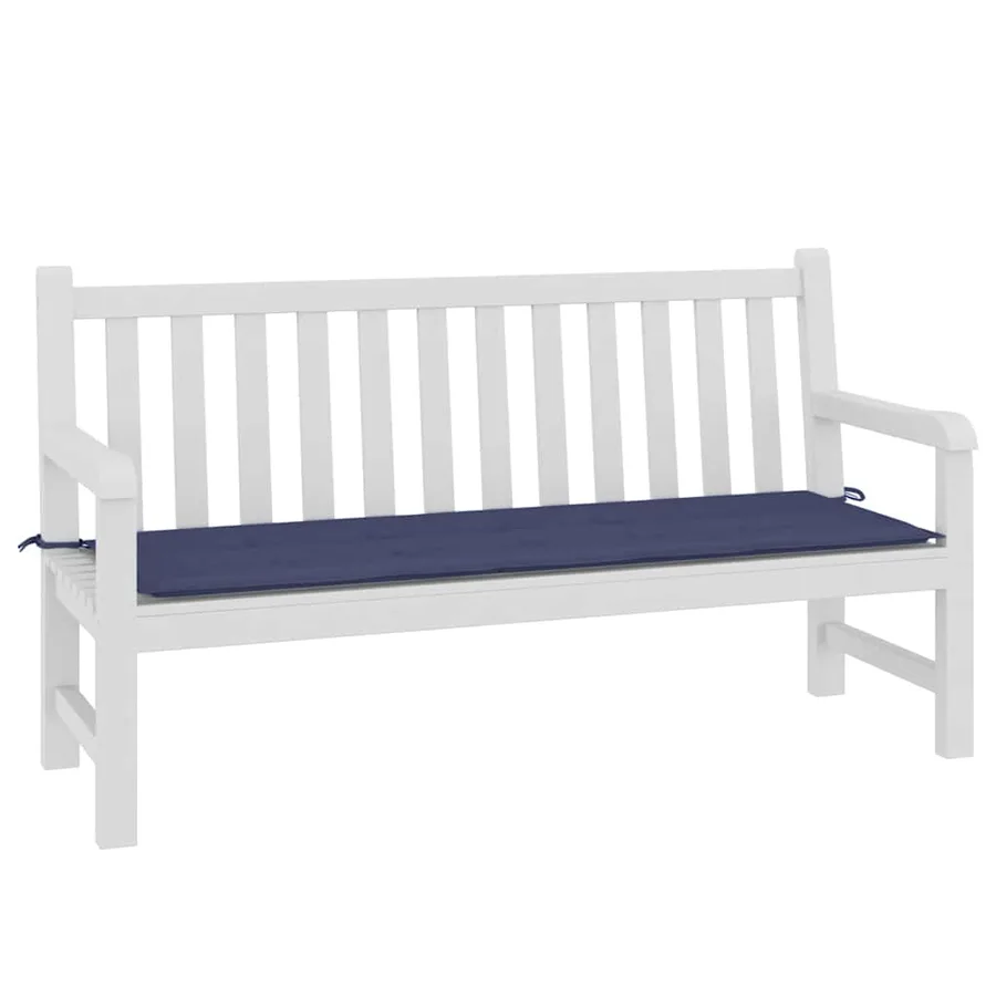 Coussin de banc de jardin bleu marine 150x50x3 cm tissu oxford - 3