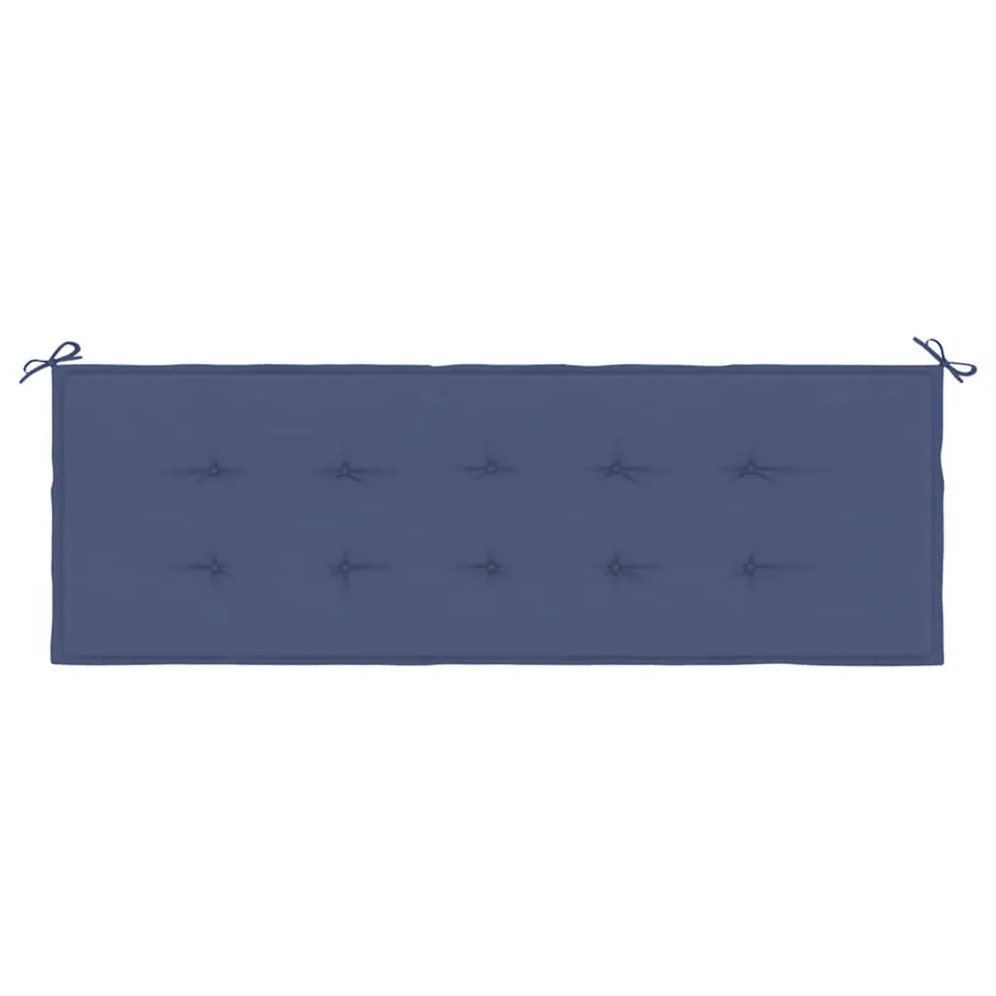 Coussin de banc de jardin bleu marine 150x50x3 cm tissu oxford - 4