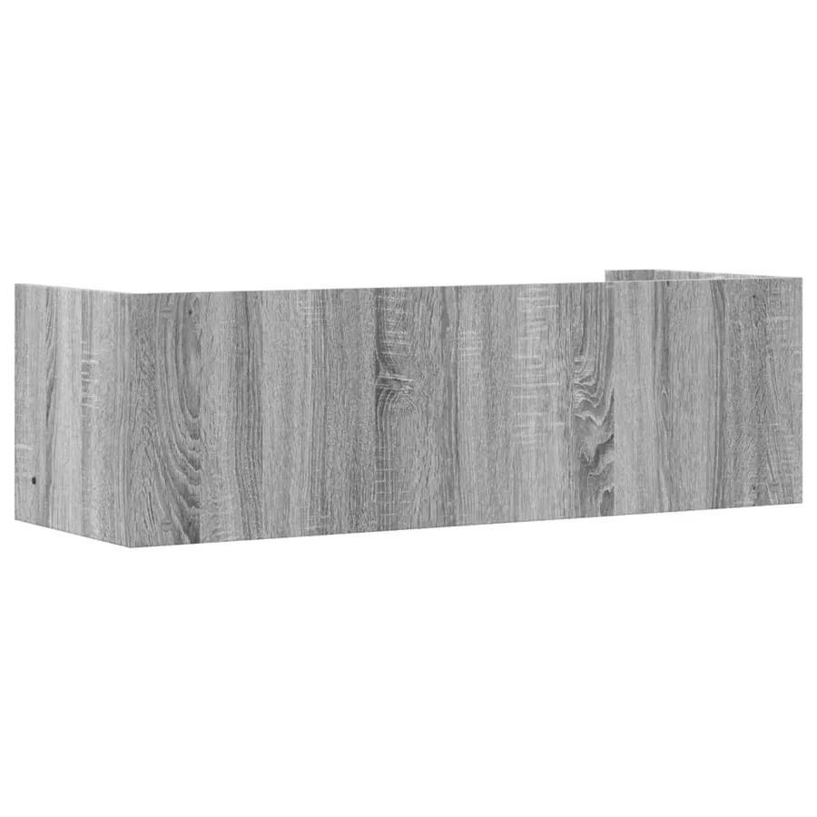 Étagère murale sonoma gris 100x35x30,5 cm bois ingénierie - 6