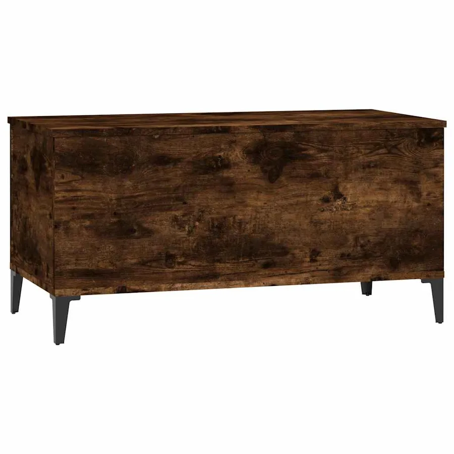Table basse Chêne fumé 90x44,5x45 cm Bois d'ingénierie - 4