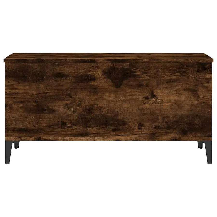 Table basse Chêne fumé 90x44,5x45 cm Bois d'ingénierie - 5