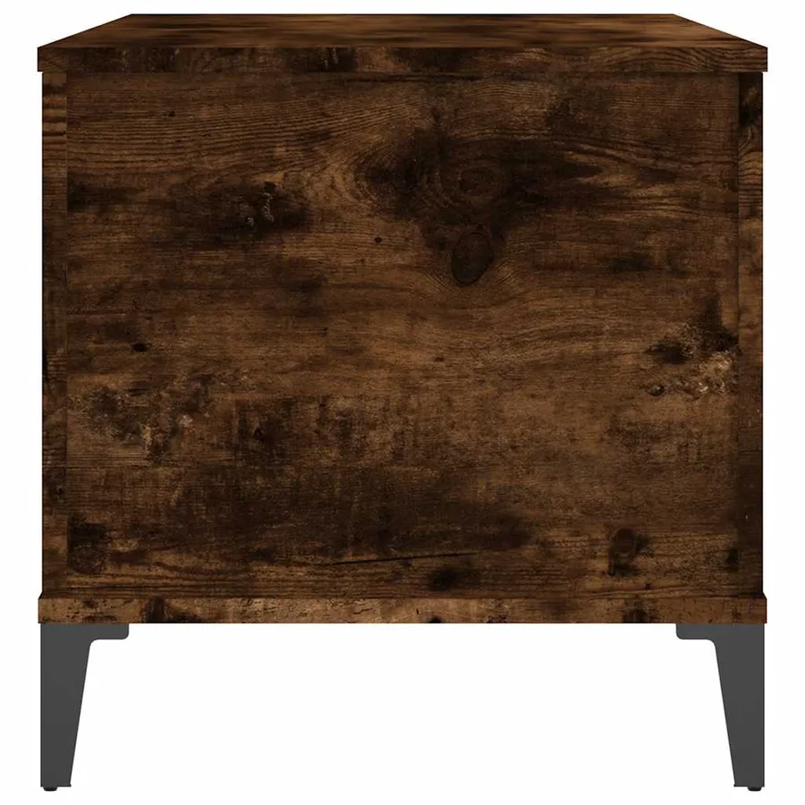 Table basse Chêne fumé 90x44,5x45 cm Bois d'ingénierie - 6
