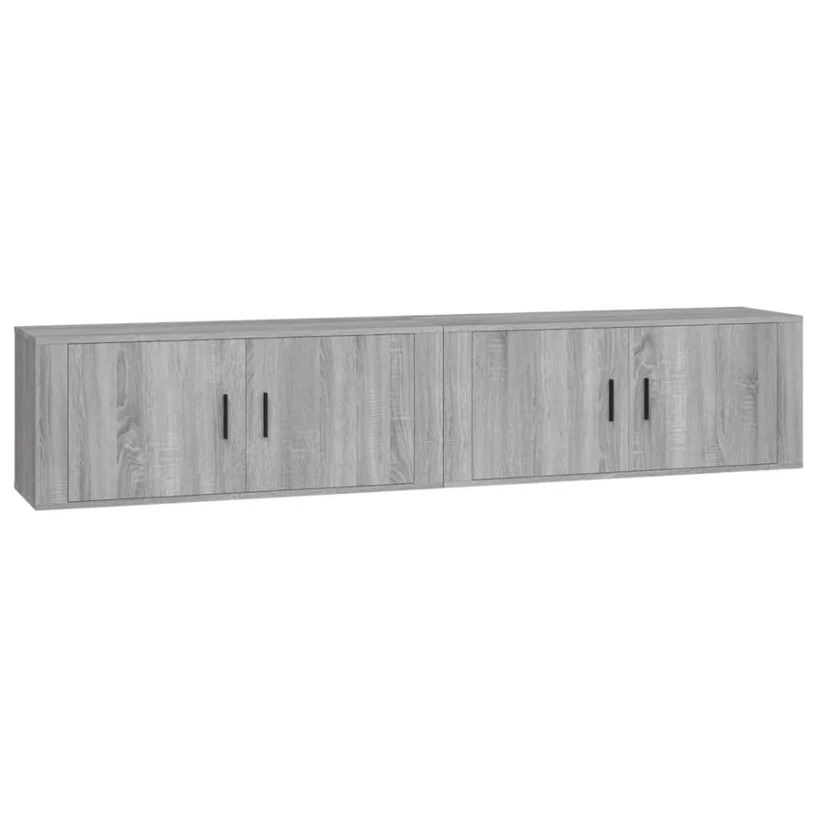Meubles TV muraux 2 pcs sonoma gris 100x34,5x40 cm - 2