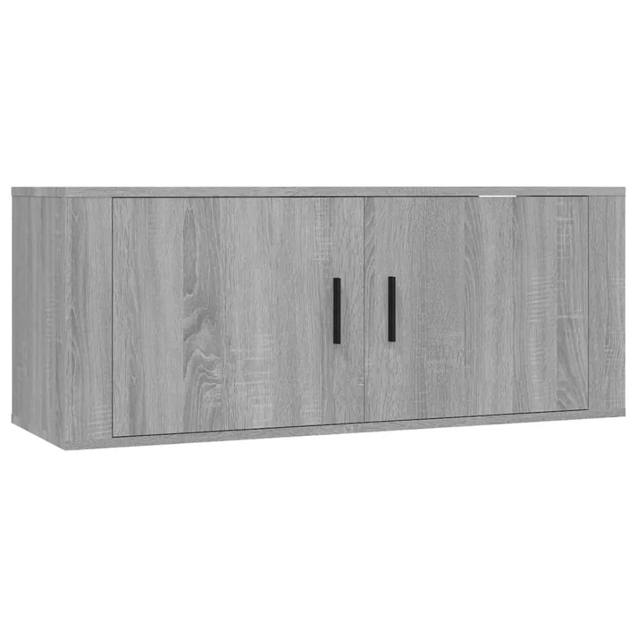 Meubles TV muraux 2 pcs sonoma gris 100x34,5x40 cm - 4