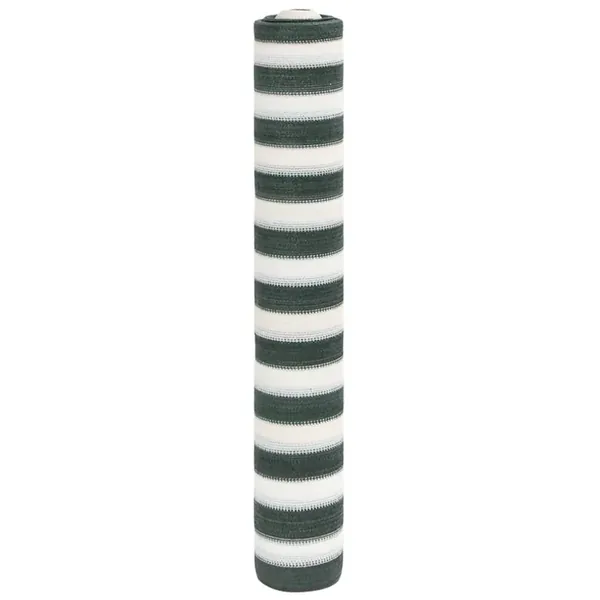 Filet brise-vue vert et blanc 1,8x10 m PEHD 195 g/m²