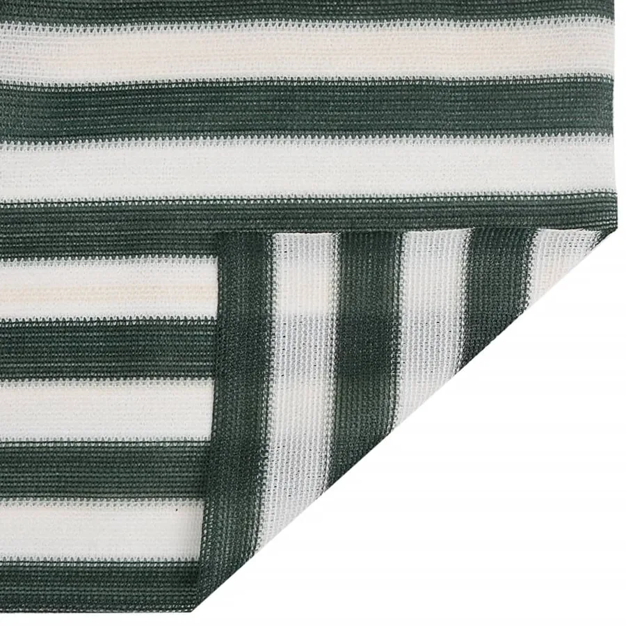 Filet brise-vue vert et blanc 1,8x10 m PEHD 195 g/m² - 4