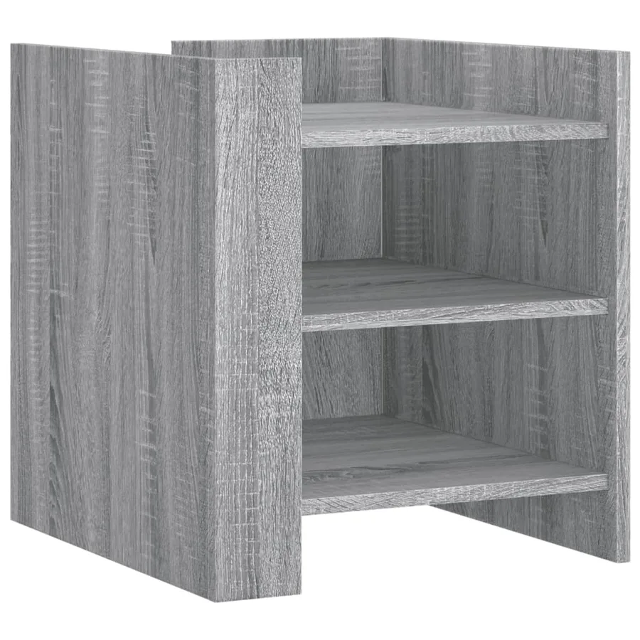 Table de chevet sonoma gris 45x50x50 cm bois d'ingénierie - 2