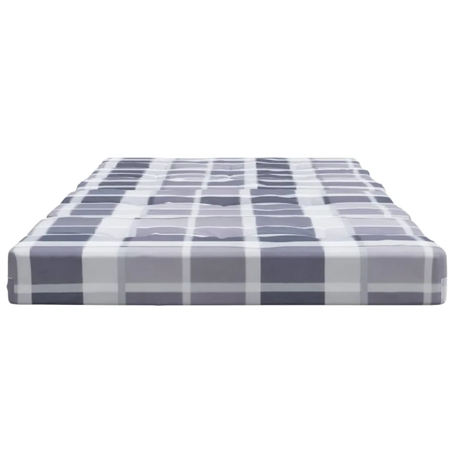 Coussins de chaise longue lot de 2 gris motif à carreaux - 7