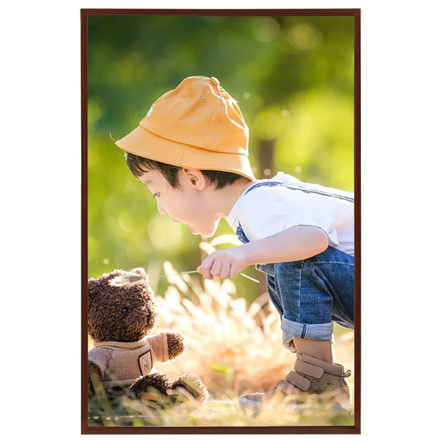Collage de cadres photo 5 pcs de mur table Bronze 70x90 cm MDF - 3