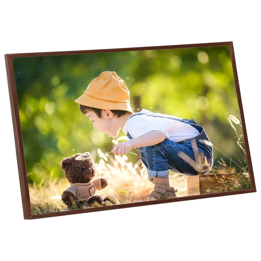 Collage de cadres photo 5 pcs de mur table Bronze 70x90 cm MDF - 4