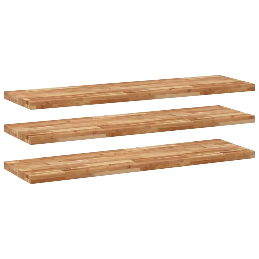 Étagères flottantes 3 pcs 160x40x4 cm acacia massif à l'huile - 2