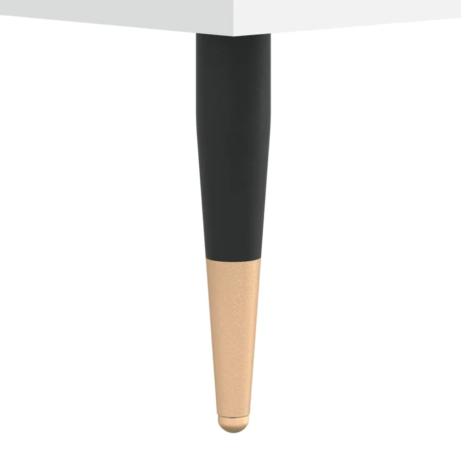 Table basse blanc 80x80x36,5 cm bois d'ingénierie - 7