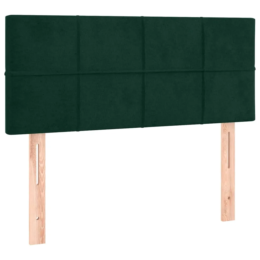 Tête de lit à LED Vert foncé 90x5x78/88 cm Velours - 4