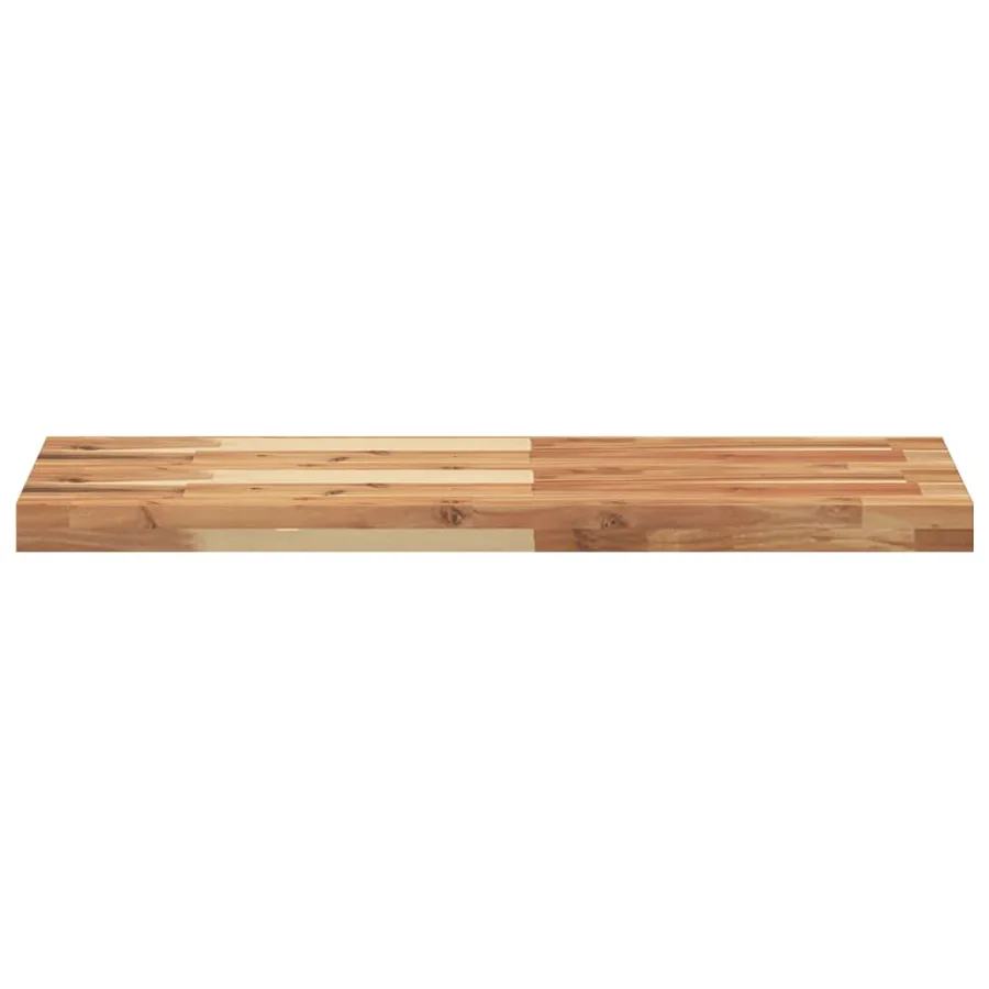 Étagère flottante 80x30x4 cm acacia massif finition à l'huile - 4