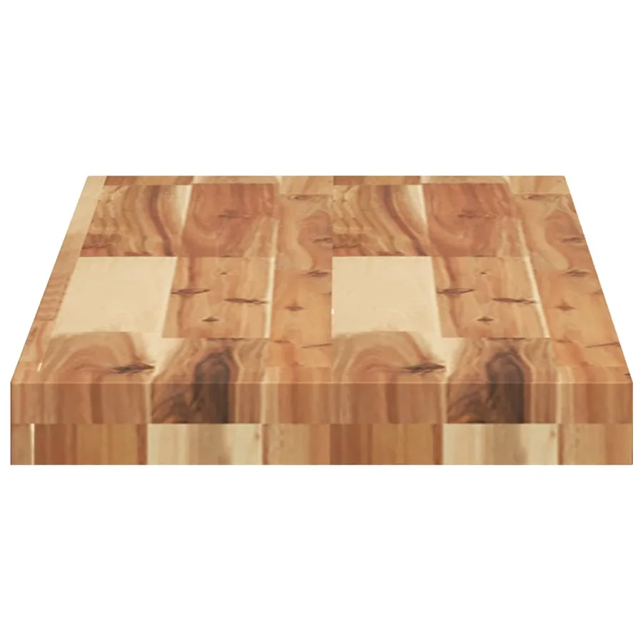 Étagère flottante 80x30x4 cm acacia massif finition à l'huile - 5