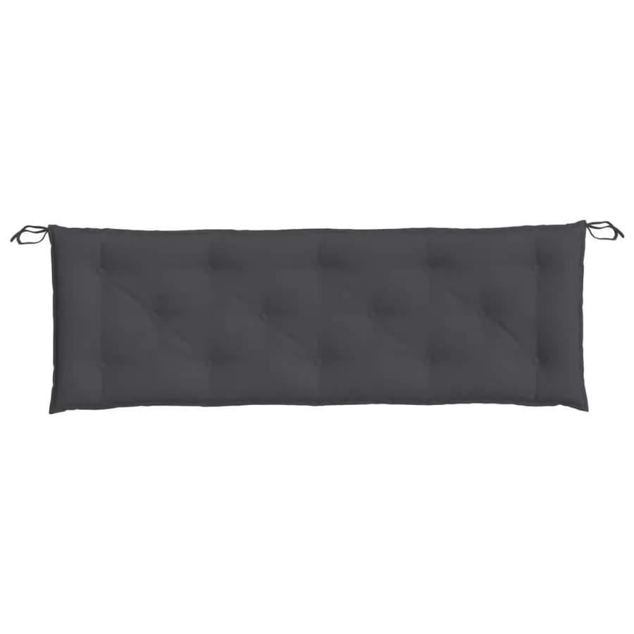 Coussins de banc de jardin lot de 2 anthracite mélangé tissu - 6