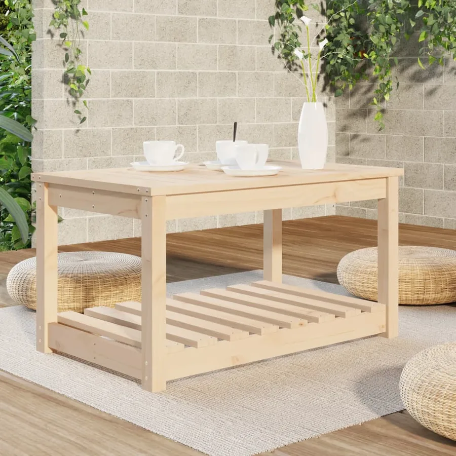 Table de jardin 82,5x50,5x45 cm bois massif de pin - 3