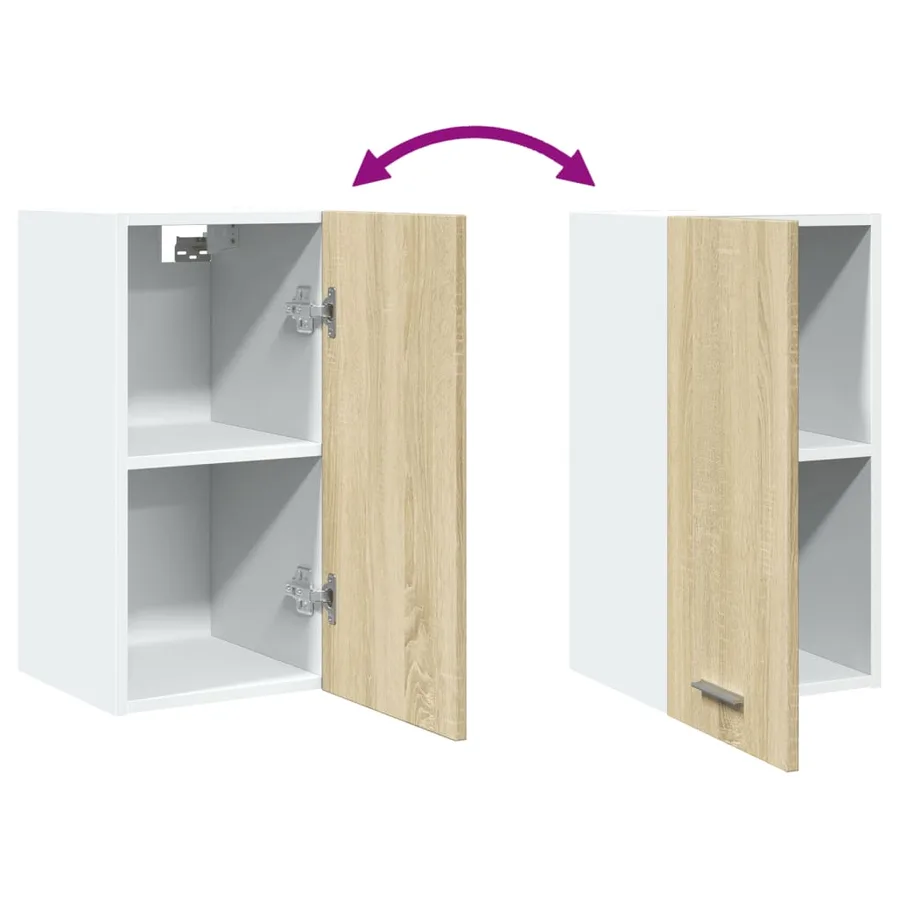 Armoire suspendue "Lyon" Chêne Sonoma 29,5 x 31 x 60 cm Bois d'ingénierie - 8
